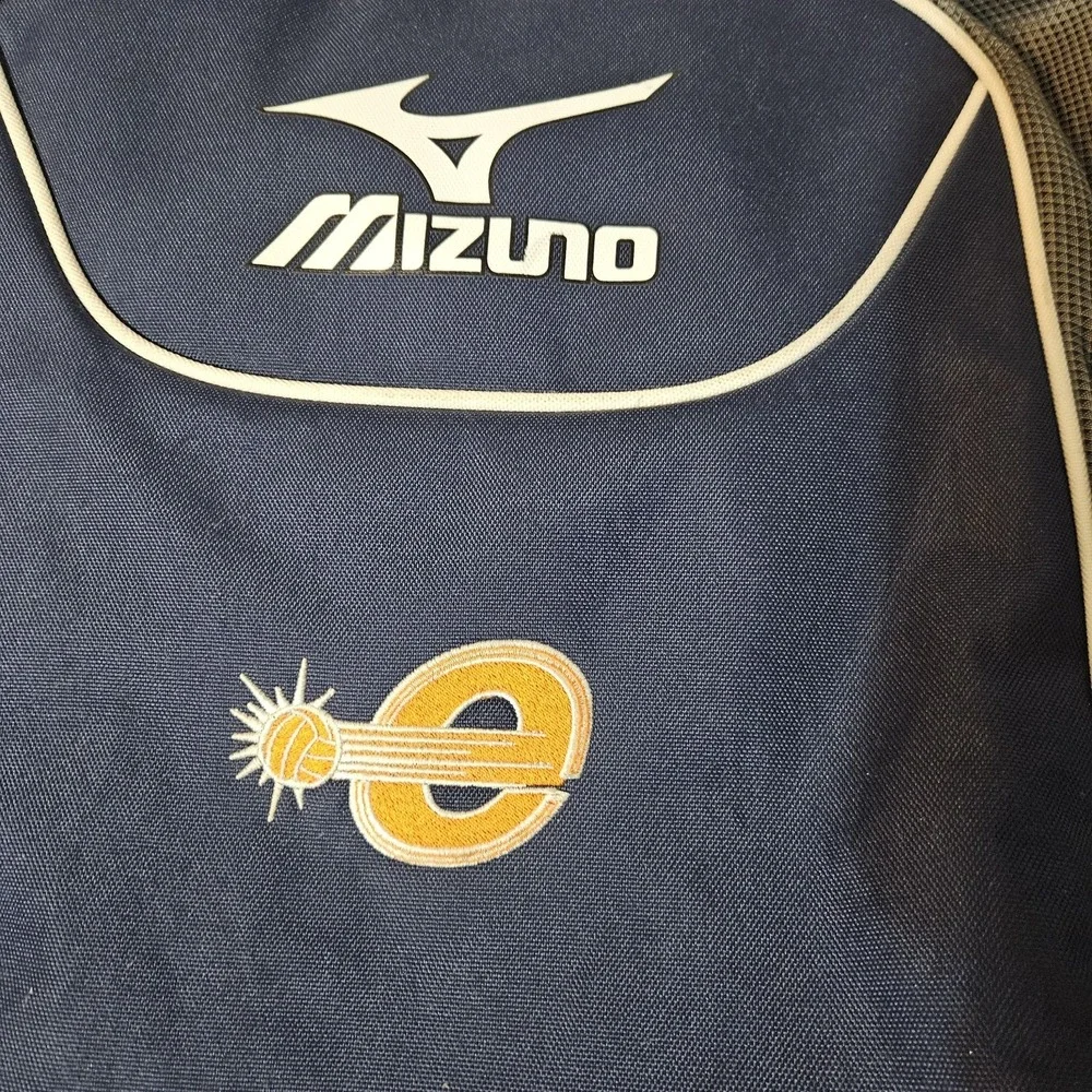 Mizuno Backpack AeroStrap Black Blue Durable Comfortable Laptop